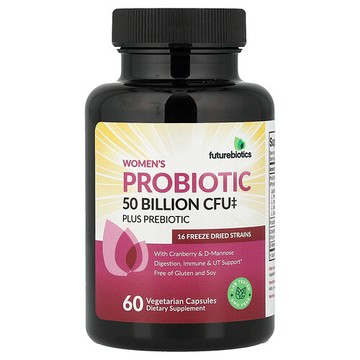 Futurebiotics, 女性益生菌加益生元，60 粒素食膠囊