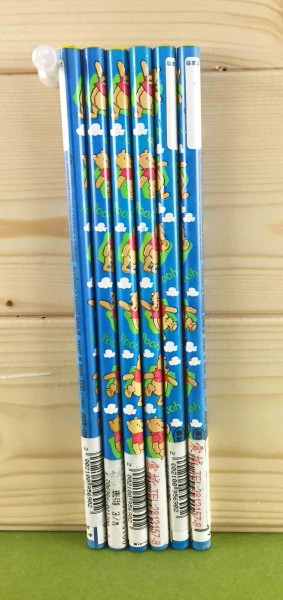 【震撼精品百貨】Winnie the Pooh 小熊維尼~6入鉛筆-藍
