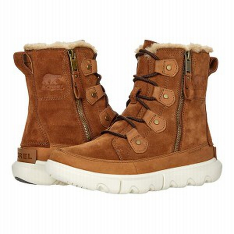 ソレル レディース ブーツ レインブーツ シューズ Sorel Explorer Ii Joan Dual Zip Waterproof Velvet Tan Fawn 通販 Lineポイント最大1 0 Get Lineショッピング