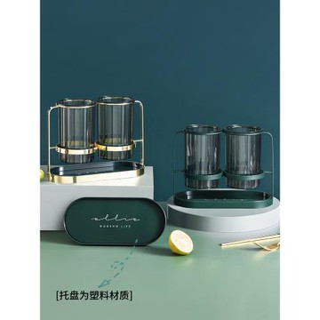 居家家北歐輕奢筷子筒置物架家用廚房餐具瀝水收納盒筷子籠筷子桶