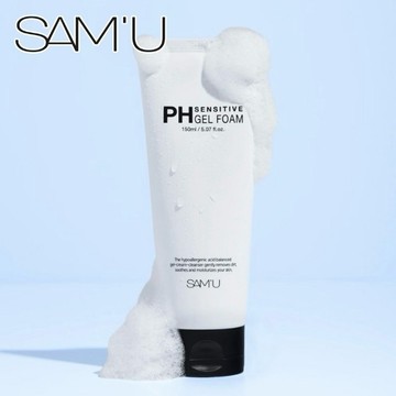[快速出貨]【SAM'U 莎繆】PH舒緩平衡洗面乳 150ml 敏感肌日常洗面奶 保濕潔面乳 pH平衡配方 洗面乳