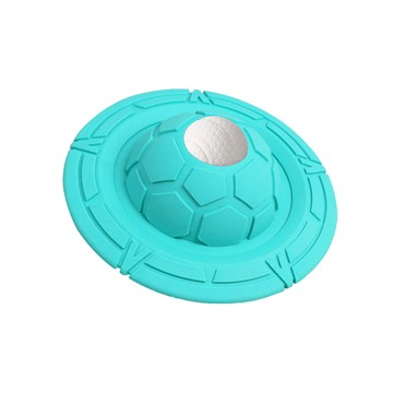 Pet Life PetLife 寵物貓狗橡膠飛碟/耐咬磨牙飛盤玩具 清爽綠