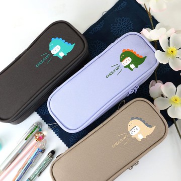 Chuyu 手提上翻筆袋/筆盒/隨身筆袋/鉛筆盒/學生筆盒-小喵龍