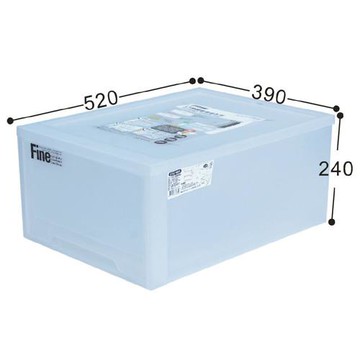 將將好收納 Fine單層半透明抽屜整理箱-30L