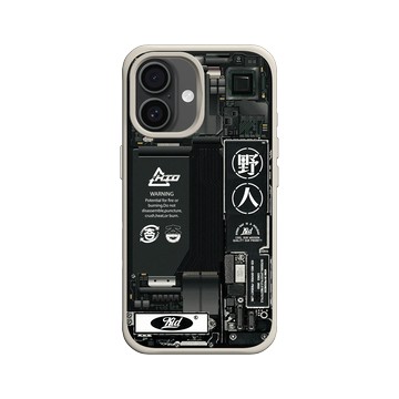 iPhone 16 SolidX 貝殼灰 - KID - 透視KID野人