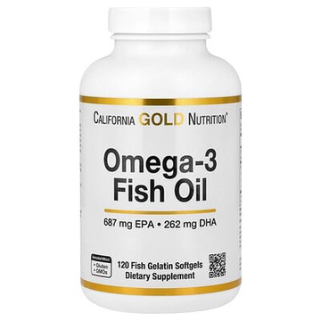 California Gold Nutrition, Omega-3 魚油，120 粒魚明膠軟膠囊（每粒軟膠囊 1,250 毫克）
