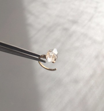 大顆鈕釦圓形淡水珍珠耳夾