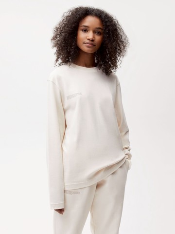 PANGAIA - In Conversion Cotton Long Sleeve Tee - cotton white - XS XS
