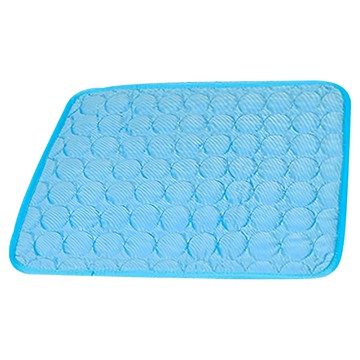 QIDINA 寵物涼感睡墊薄冰絲墊  L(70 x 55 x 1cm)  1個  藍色