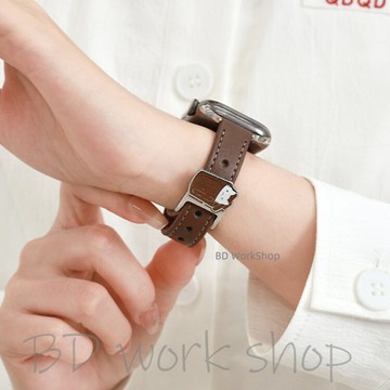 可愛咖啡小貓 真皮錶帶 apple watch s11 蘋果錶帶 iwatch 10 9 8 7 6 5 4 3 SE