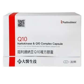 大醫生技 阻利通納豆Q10膠囊  30顆  1盒