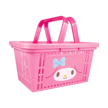 【震撼精品百貨】美樂蒂_My Melody~日本SANRIO三麗鷗~塑膠收納手提籃-粉*15145