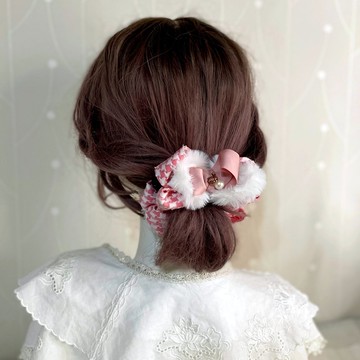 毛絨立體蝴蝶結香蕉夾 大腸圈髮圈鯊魚夾馬尾夾髮夾抓夾髮梳髮叉