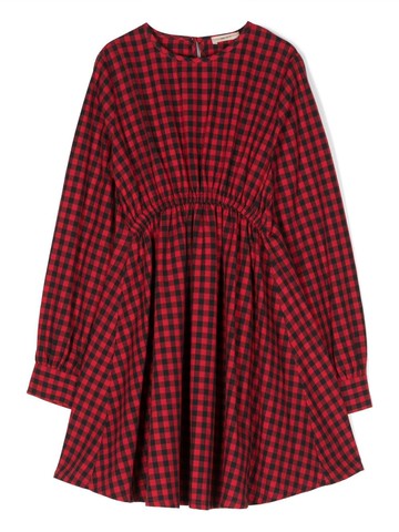 Nº21 Kids - gingham-check cotton dress - kids - Cotton - 12 - Red