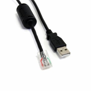 APC UPS専用USBケーブル 1.8m USB A (オス) RJ-45 (オス) AP9827代替ケーブル USBUPS06