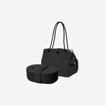 UANUAN 源源鋼藝 Bendong Light 便當盒(黑色)+承食包