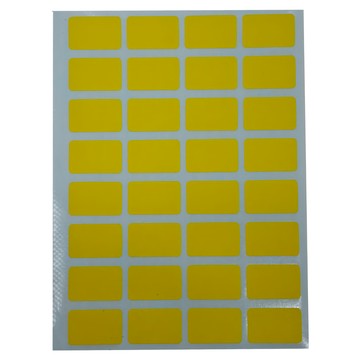 華麗牌 彩色標籤 WL-2073Y 19 x 12mm  6400張  1盒  黃色