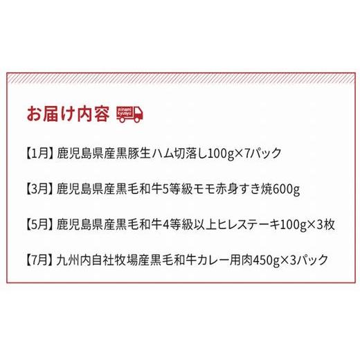 ふるさと納税 鹿児島県 南九州市 お肉わくわく定期便II 027-37