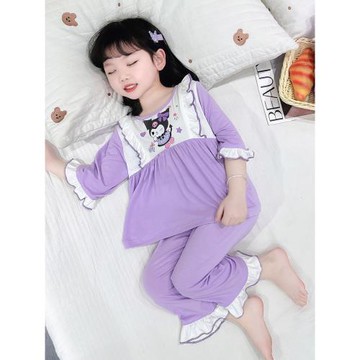 莫代爾兒童睡衣女童2025新款歲寶寶女孩庫洛米夏季春秋空調服薄款
