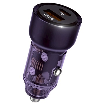ANBORTEH 安伯特 車用快充 PD + QC3.0 水晶紫  1個  2孔
