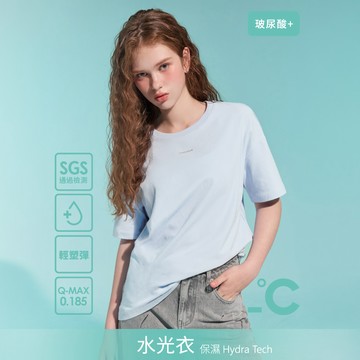SO NICE【水光衣系列】運河藍率性涼感保濕玻尿酸寬鬆男友版長上衣