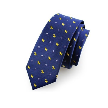 【拉福】】領帶窄版領帶6cm領帶手打領帶(黃狗)