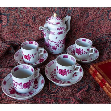 德國林巴赫窯廠印度之花杯壺組 - 西洋古董