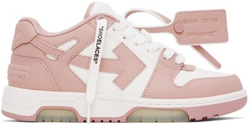 Off-White 粉色 & 白色 Out Of Office 运动鞋