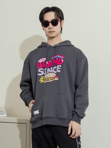 美式快餐設計中圖長帽T