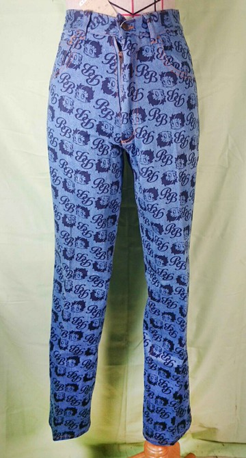 【震撼精品百貨】Betty Boop 貝蒂 滿版牛仔褲 震撼日式精品百貨