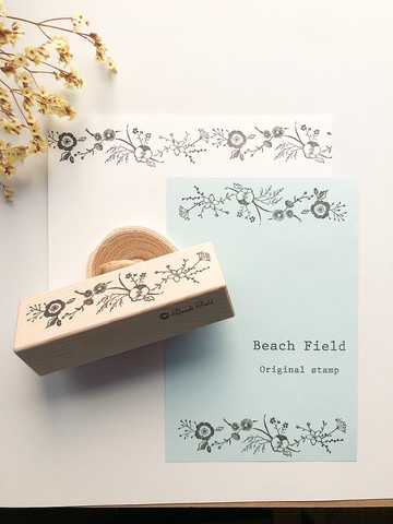 貓與女孩 木頭印章