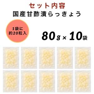 ふるさと納税 国産甘酢漬らっきょう 10袋 010170 石川県小松市