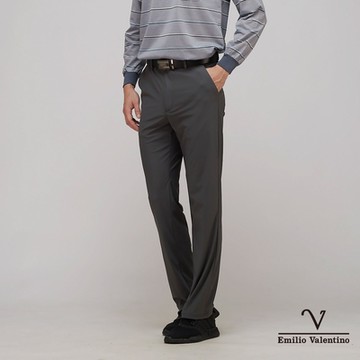 Emilio Valentino 范倫鐵諾 男裝冰絲涼感彈力機能休閒褲_灰(70-3A7721)