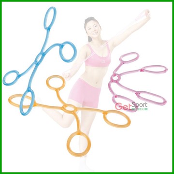 X型果凍繩(伸展繩/彈力繩/拉繩/拉筋帶健美繩/GetSport)
