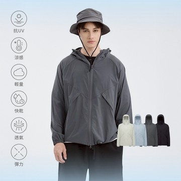 Jerscy [涼感防曬連帽外套] 涼感外套 薄外套男 連帽防曬外套 輕薄外套  [1633101]