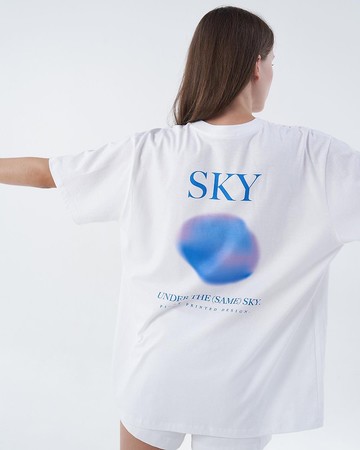 SKY 印花 Oversize T 恤