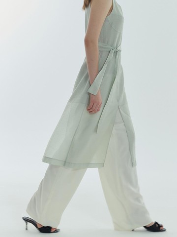 Silky Banding Trousers [Ivory]
