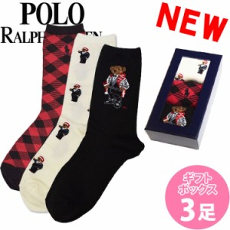 POLO RALPH LAUREN ポロ ラルフローレン レディース 靴下 ソックス 3足