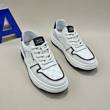 真皮板鞋男2025新款韓版潮流時尚防滑小白鞋透氣百搭休閑鞋男鞋