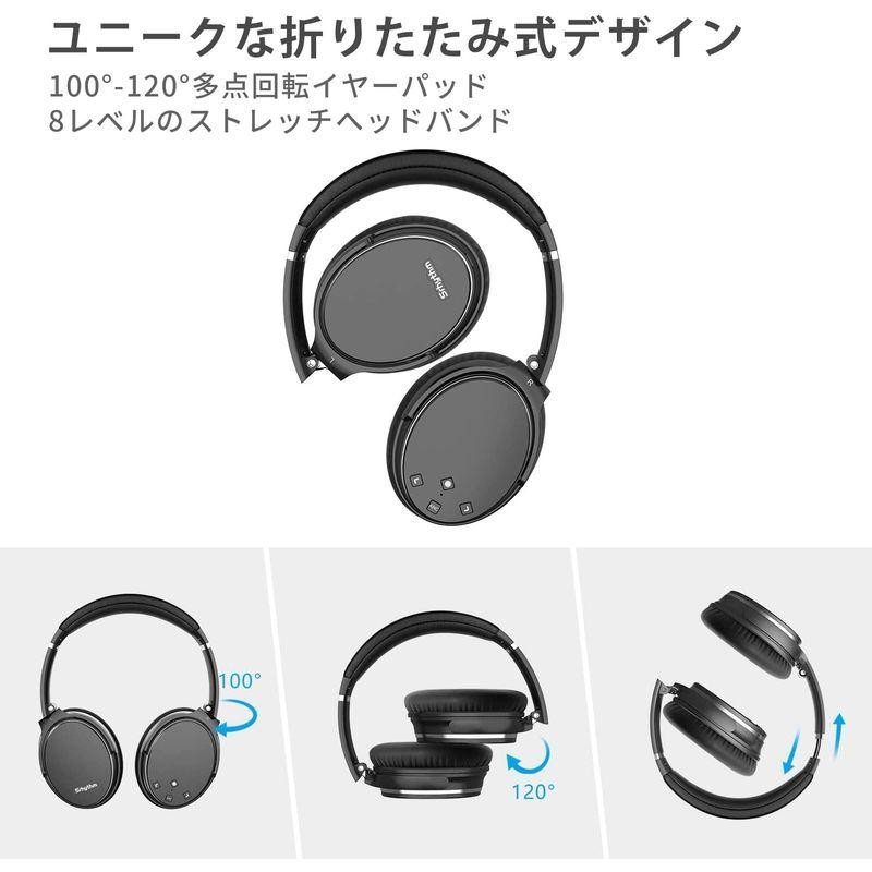 Srhythm NC35 ノイズキャンセリングヘッドホン ワイヤレス Bluetooth