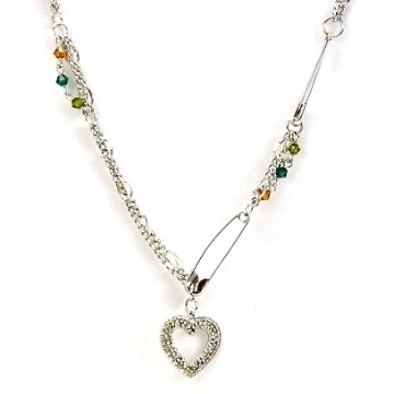 Bear & Color著色【愛心別針】項鍊