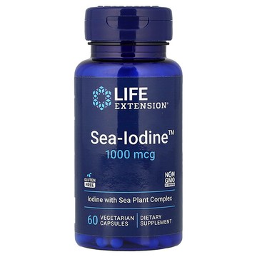 Life Extension, Sea-Iodine，1000 微克，60 粒素食膠囊