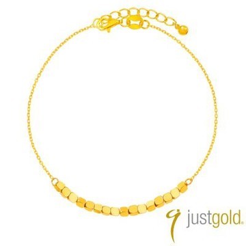 【Just Gold 鎮金店】璨金曜映 黃金手鍊 (網路限定)