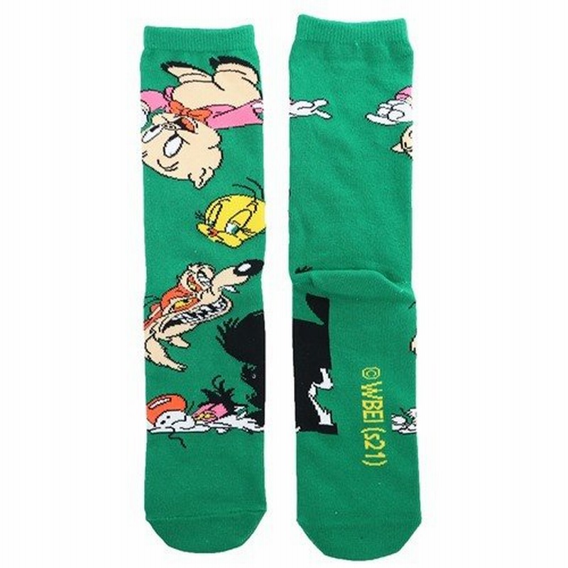 女性用靴下 レディースハイソックス ルーニーテューンズ PKxGR LOONEY TUNES スモールプラネット 通販 LINEポイント最大GET  LINEショッピング