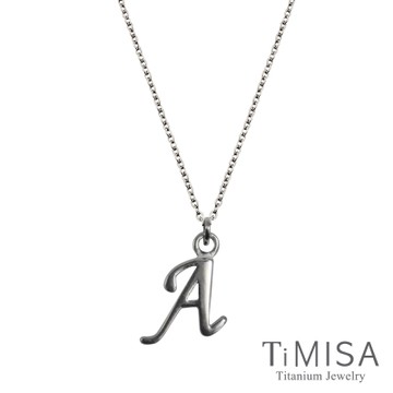 TiMISA 小字母(任選) 純鈦(極細鎖骨)項鍊B