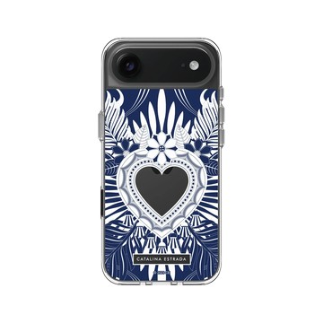 iPhone Air Clear Case（相機按鈕） 透明 - Catalina Estrada - Blue Heart
