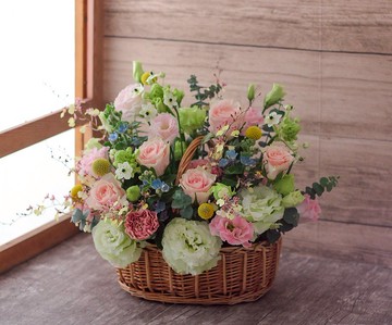 柔彩飛揚大花籃