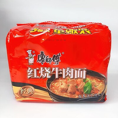 康師傅紅焼牛肉面 中国の即席麺王　即席ラーメン即席麺