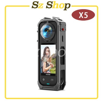 Insta360 X5 鋁合金邊框(底部含1/4螺孔)雙冷靴鋁合金邊框 兔籠邊框 保護邊框 散熱邊框 免拆可拔電池