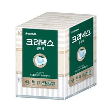 Kleenex 舒潔 經典盒裝面紙 2層  6盒  1袋